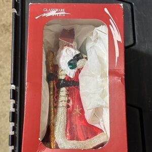 Glassware Studio Santa Ornament Made In Poland